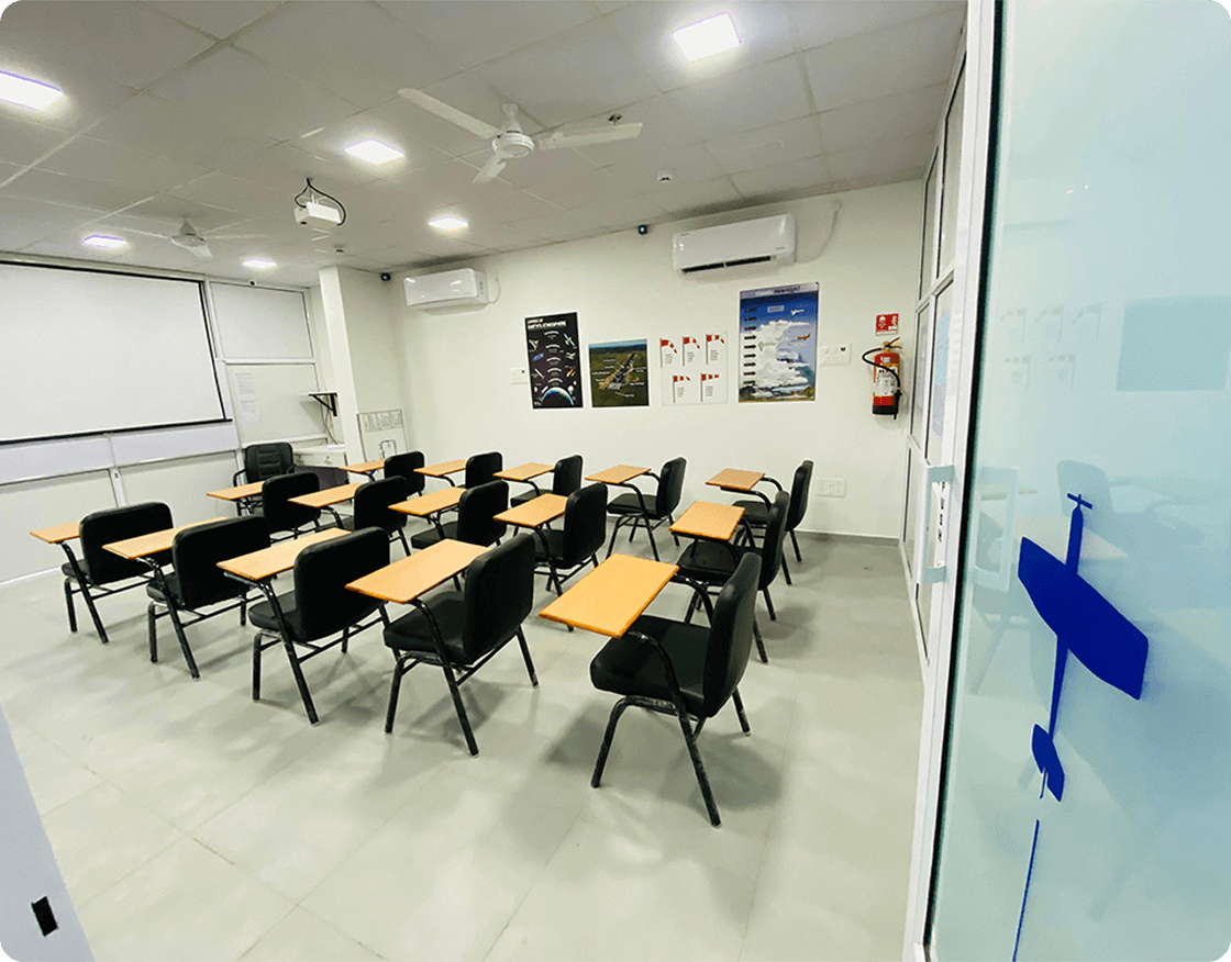 Passenger airplane at airport
