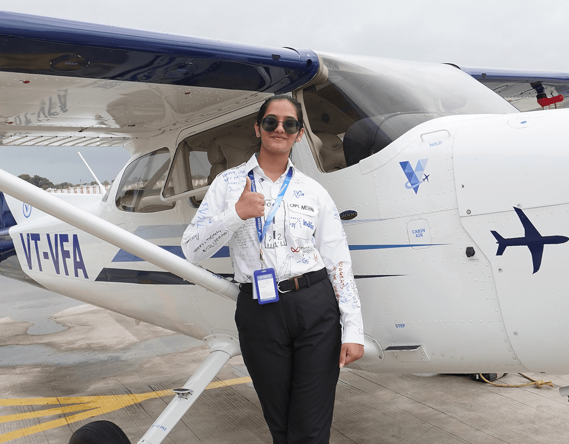 Helicopter cockpit during training